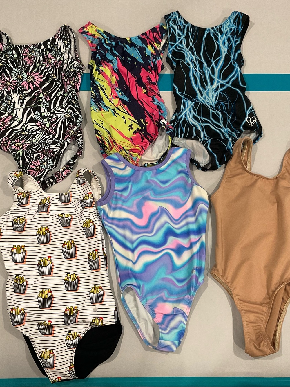 SylviaP sz8 Riley Rainbow Ombre Tank Leotard - Picture 12 of 13